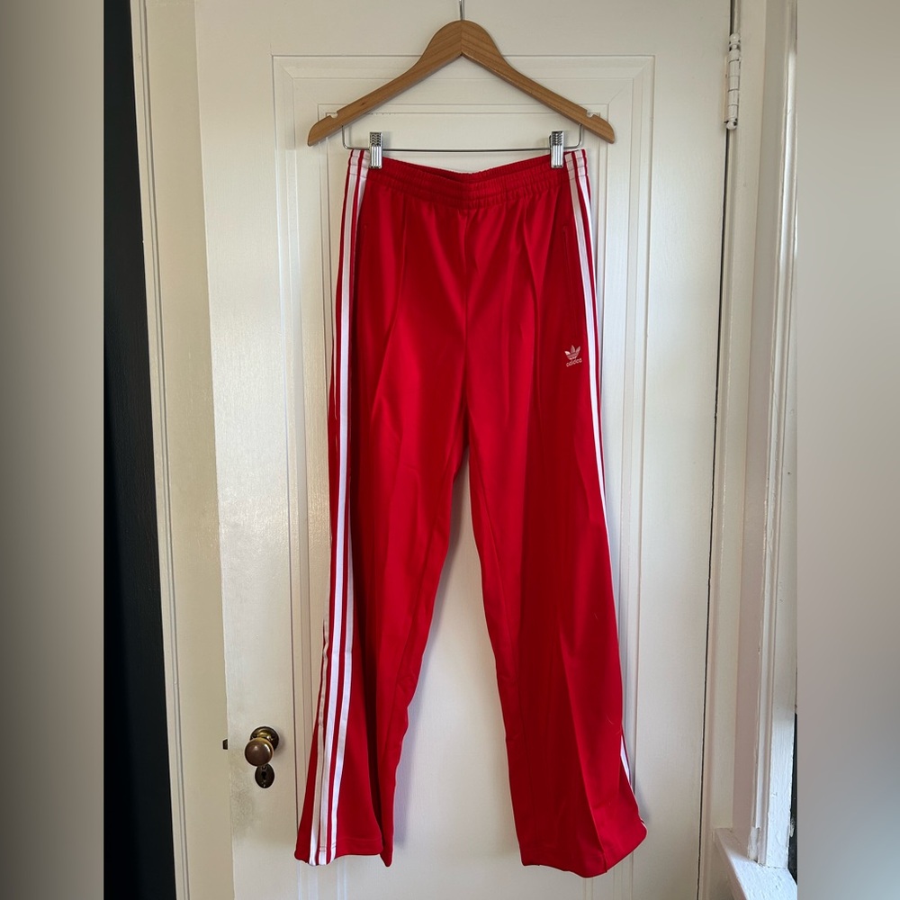 Adidas Firebird Loose Track Pants in Better Scarlet - S